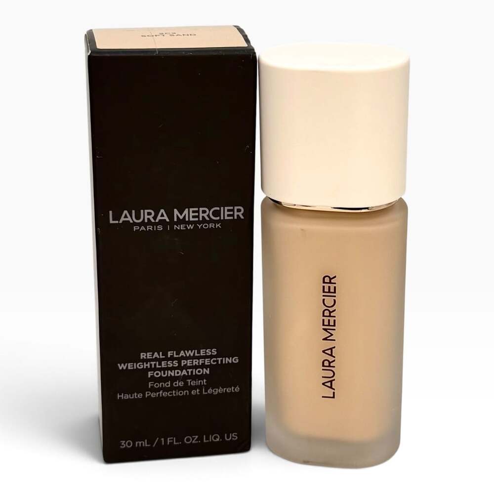 Laura Mercier Real Flawless Foundation 2C2 Soft Sand 1oz New Sealed